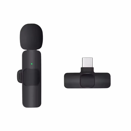 Wireless Lavalier Microphone for Iphone Android Plug and Play Wireless Noise Canceling Microphone Youtube Tiktok Live Streamin