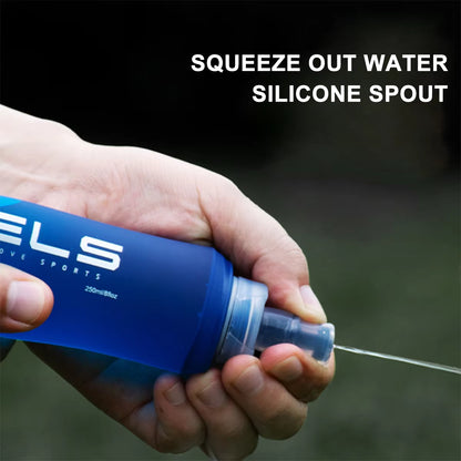 1Pc150Ml/250Ml/500Ml Outdoor Collapsible Silicone Bite Size Water Bottle Running Camping Hiking Travel Convenient Water Bottle