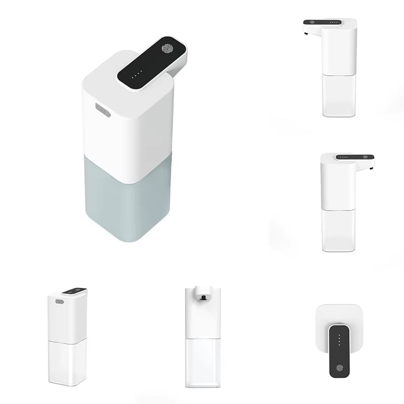 P5 Automatic Soap Dispenser Infrared Sensor Foam Hand Sanitizer USB Rechargeable Foaming Hand Soap Dispenser for Bathrooms