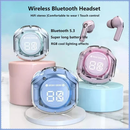 HK6 TWS Wireless Bluetooth 5.3 Earbuds Sport Gaming Headset Noise Reduction Bass Touch Control for Phones