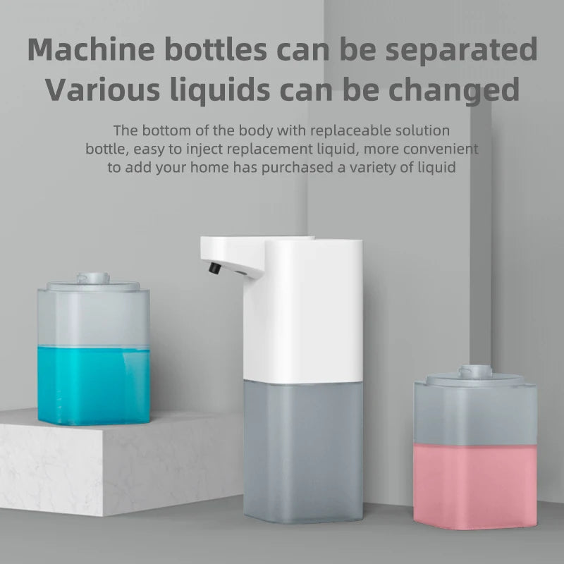 P5 Automatic Soap Dispenser Infrared Sensor Foam Hand Sanitizer USB Rechargeable Foaming Hand Soap Dispenser for Bathrooms