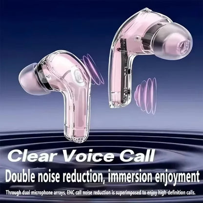 HK6 TWS Wireless Bluetooth 5.3 Earbuds Sport Gaming Headset Noise Reduction Bass Touch Control for Phones